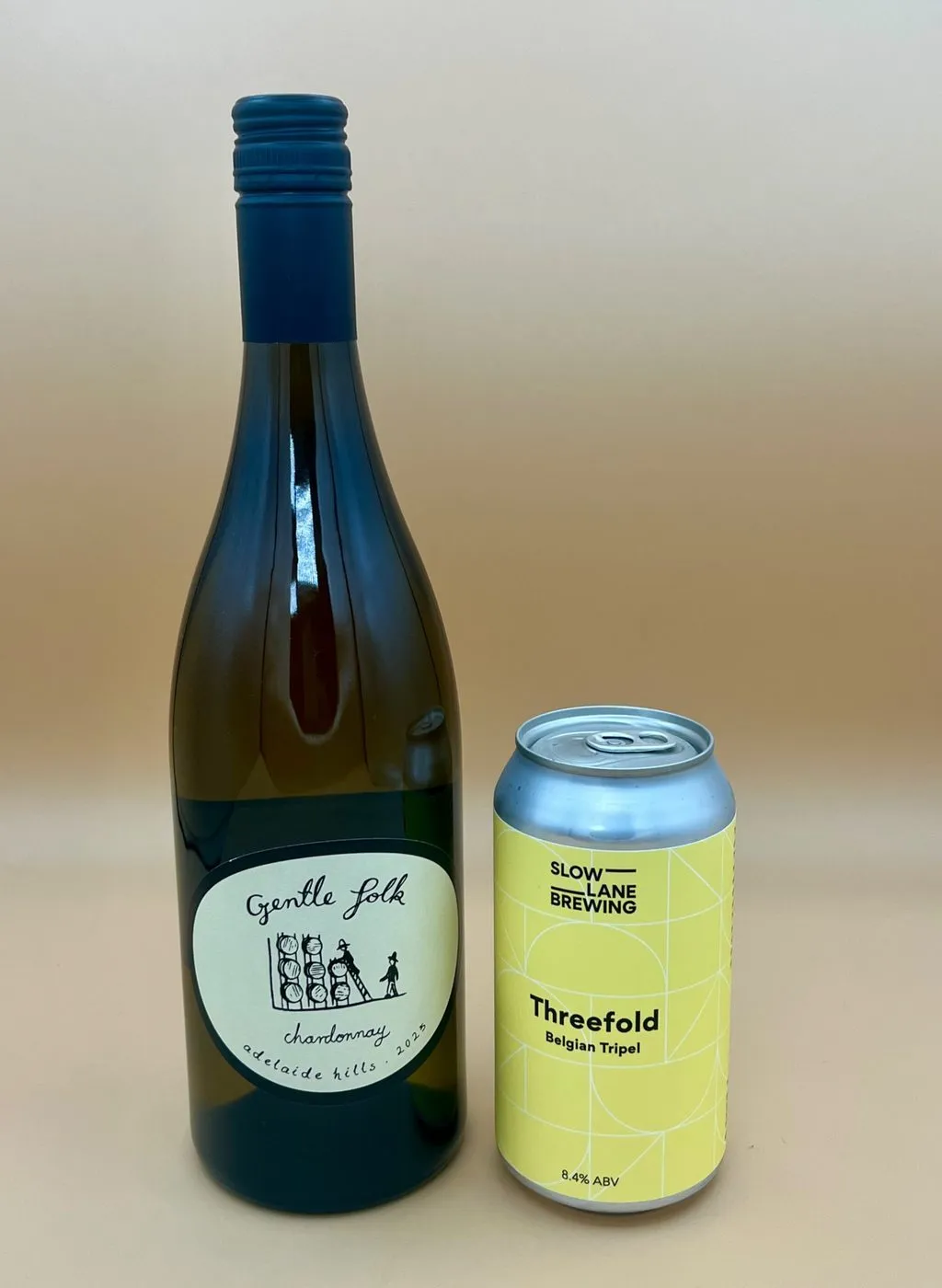 A Tripel and a lightly oaked Chardonnay for pumpkin and sage risotto