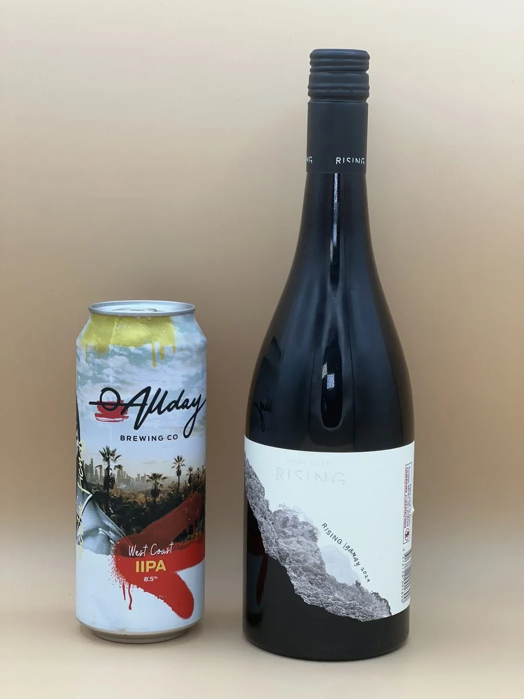 A West Coast IPA and a Gamay to match the snags