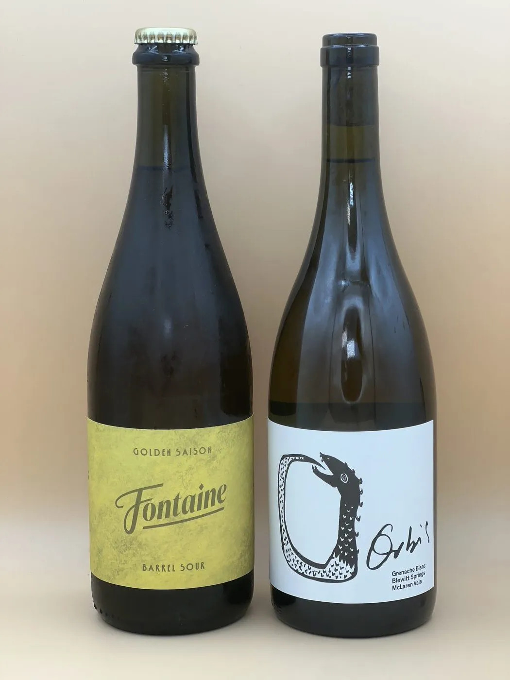 A Grenache Blanc and a saison, the pours for grilled fish with mango salsa